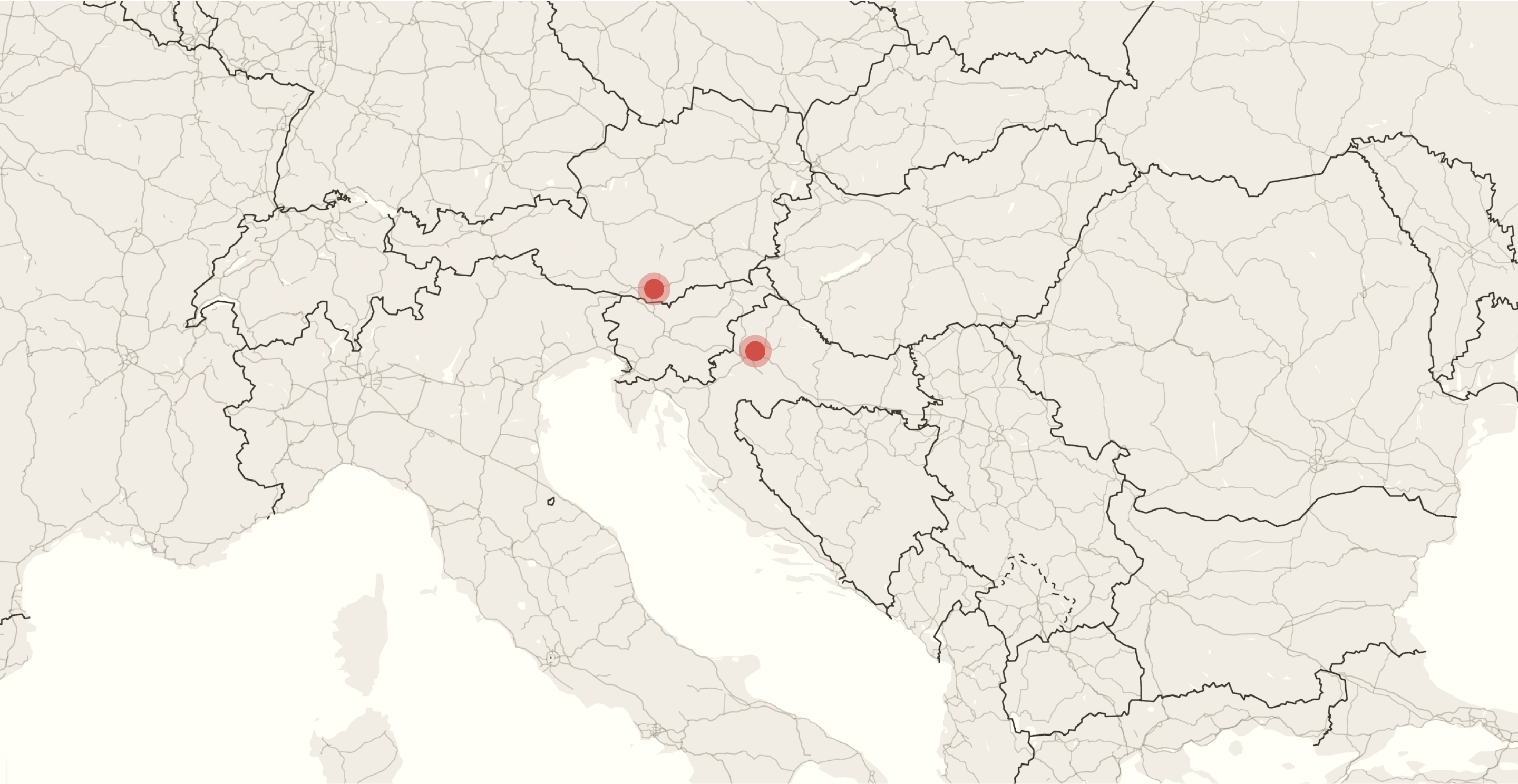 Map presenting Ignit locations